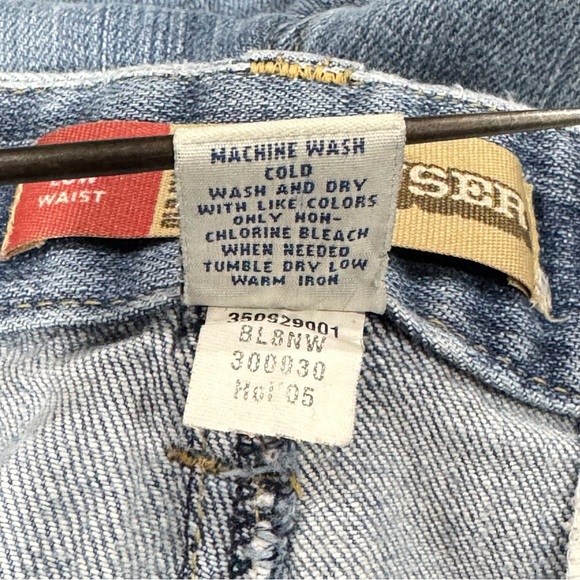 Vintage Old Navy Trouser Jeans Y2K Ultra Low Waist Wide Leg Distressed | 16 33" - Picture 11 of 13